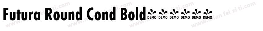 Futura Round Cond Bold字体转换
